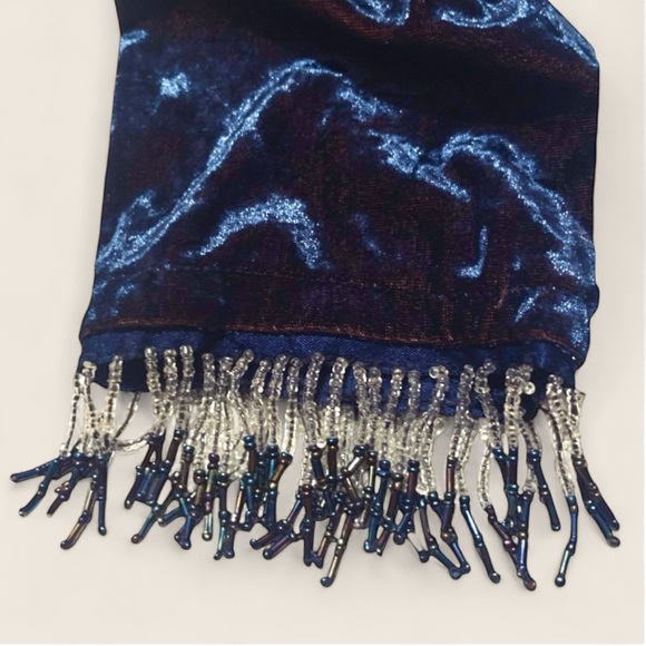 Hanky Panky • Vintage Crushed Velvet Iridescent Top || Large - Picture 2 of 4